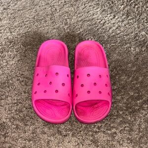 CROCS Kids Pink Slide Sandals